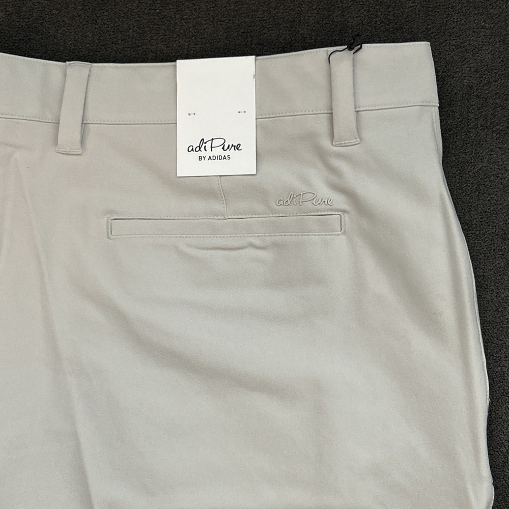 Adidas adiPure Tech Shorts Mens 40x10 Khaki Brown Chino‎ Golf Preppy New CE0427